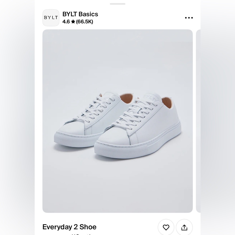 BYLT Basics White Sneakers